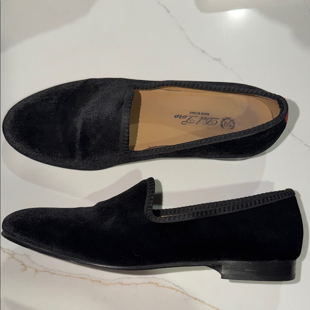 Del Toro Black Velvet Men's Loafers